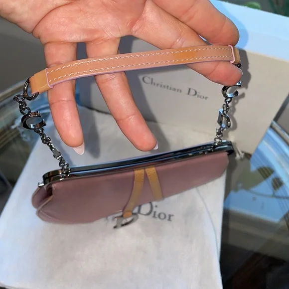 Christian Dior silk mini saddle bag - Picture 9 of 17